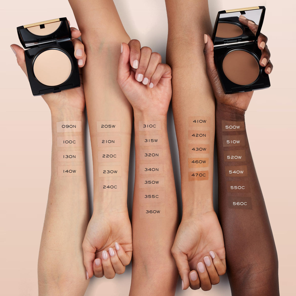 Lancôme using damp sponge to achieve creamy fuller coverage benefit