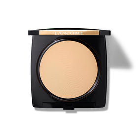 Lancôme compact front view showing sleek case and portable design benefit