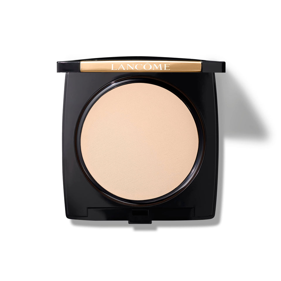 Lancôme front packaging showing compact and logo, perfect for travel