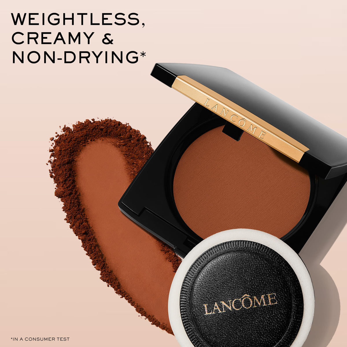 Lancôme swatches on forearm showing shade 310 Bisque II Cool for accurate color match benefit true undertone