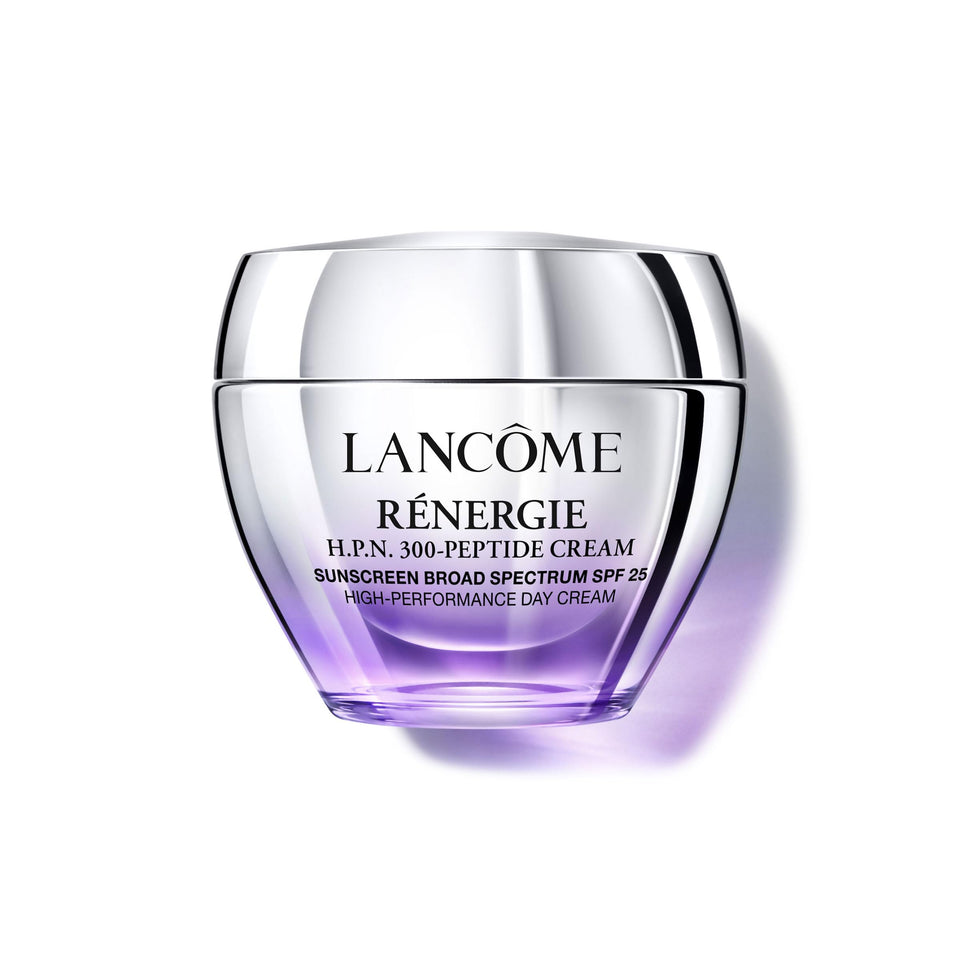 Lancôme jar front view showing product branding and elegant packaging benefit of clear identification