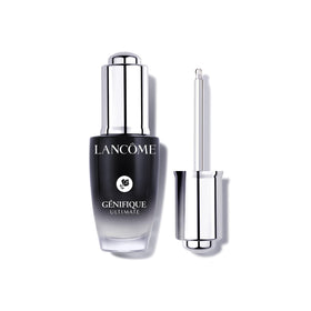Lancôme bottle front packaging showing premium serum containment benefit