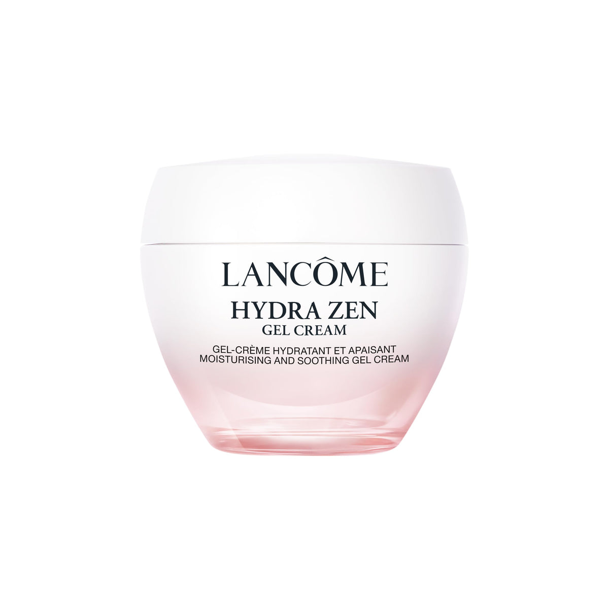 Lancôme jar front view showing sleek packaging and product branding for freshness