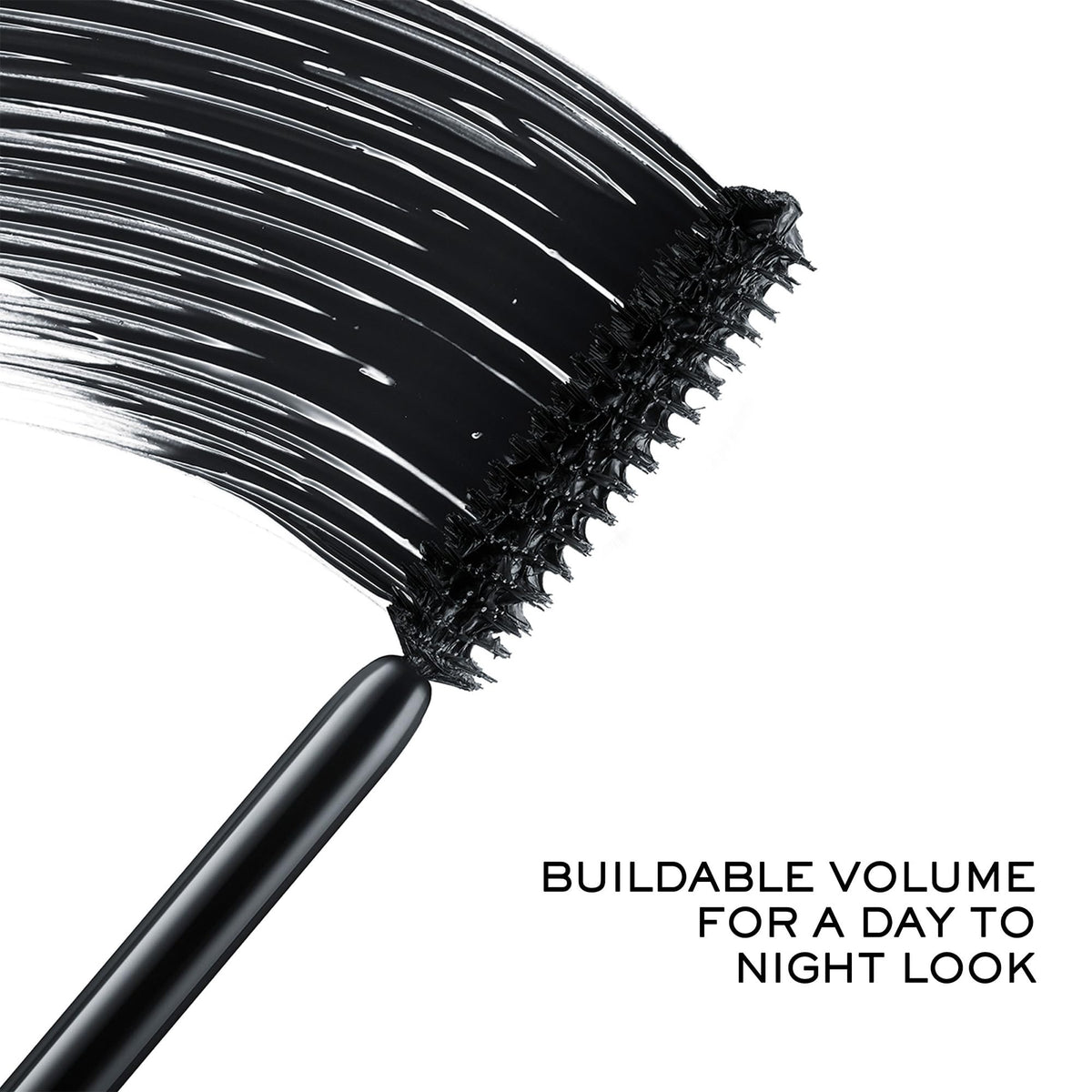 Lancôme Hypnôse creamy formula texture swatch showing buildable application benefit