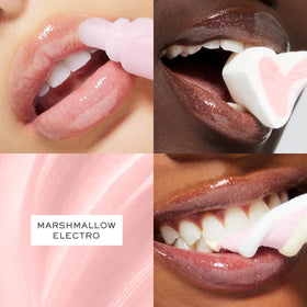 Lancôme swatches of 05 Marshmallow on skin showing sheer buildable color and glow