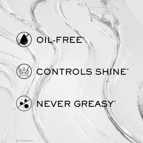 Lancôme pump dispensing primer illustrating easy, controlled application