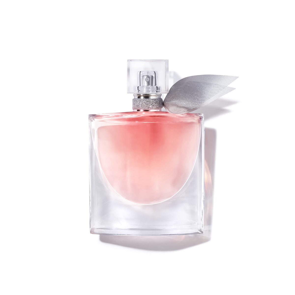 Lancôme bottle front view showcasing elegant design and lasting scent benefit