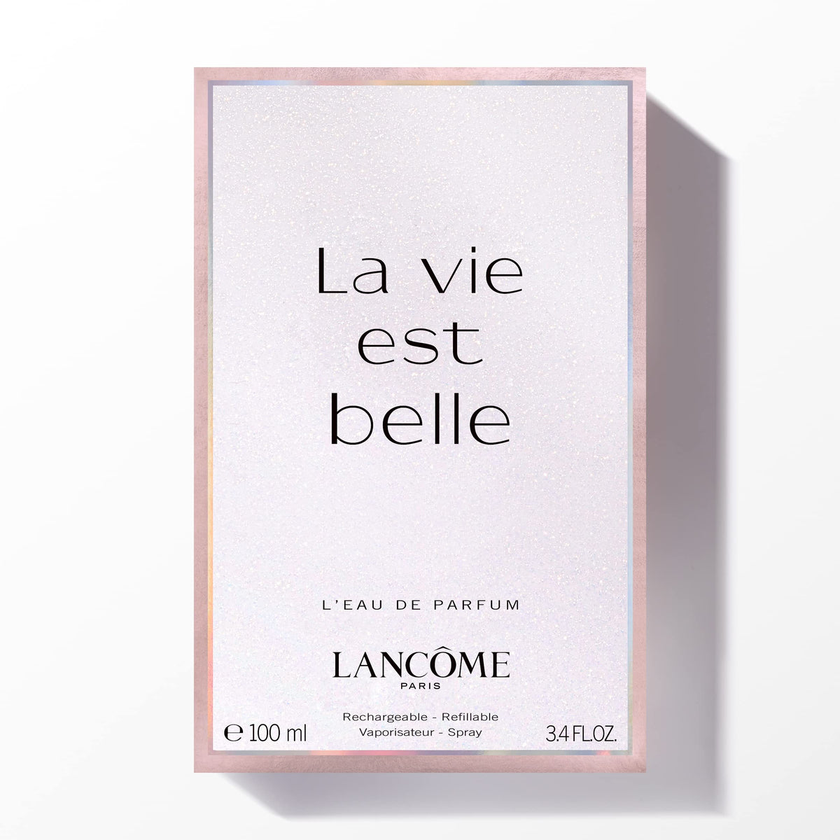 Lancôme La Vie Est Belle displayed on dressing table, suggesting everyday feminine luxury