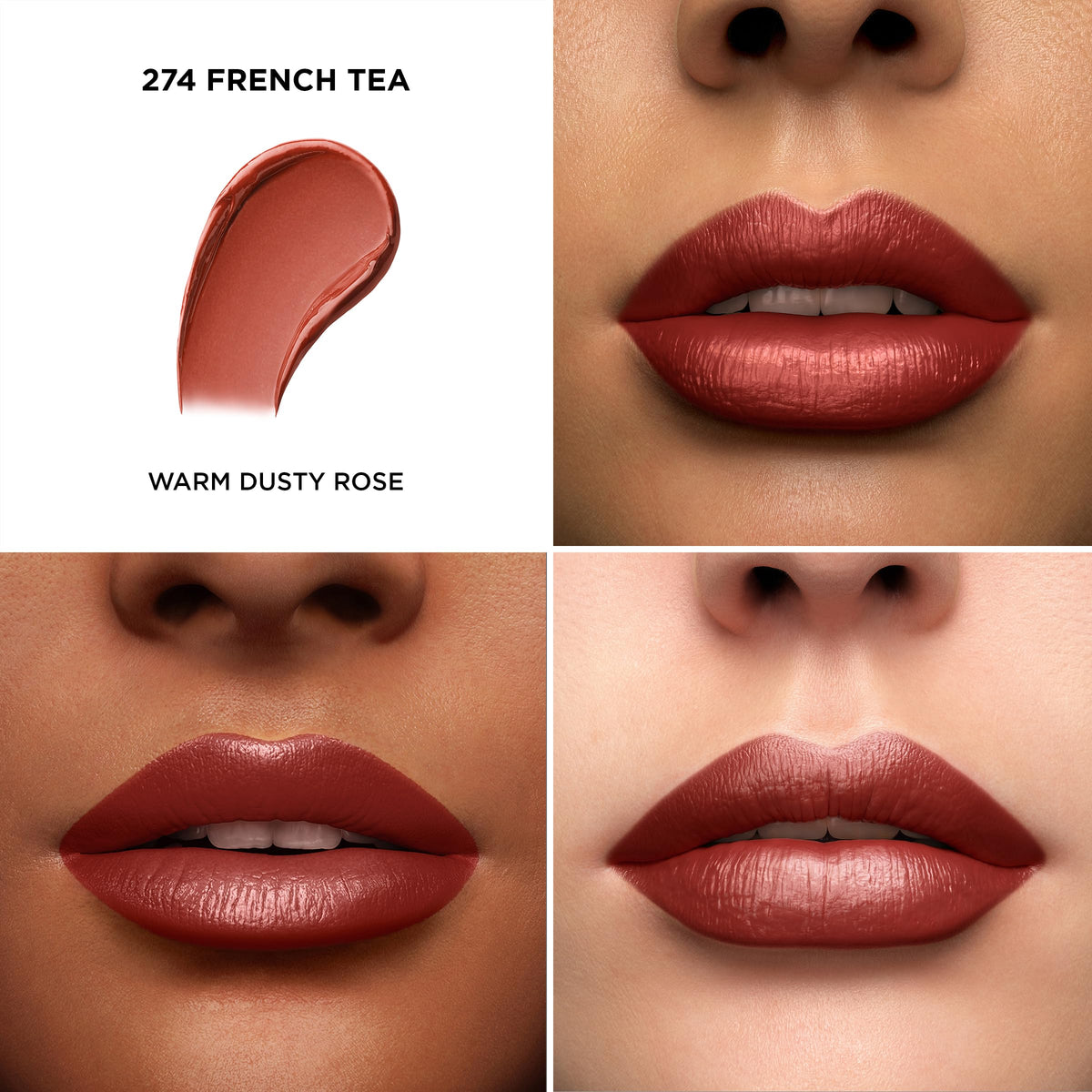 Lancôme open lipstick bullet revealing creamy tip and smooth glide benefit