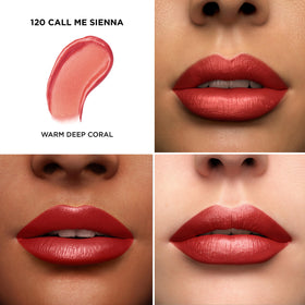 Lancôme lipstick bullet close-up revealing creamy texture and smooth glide benefit