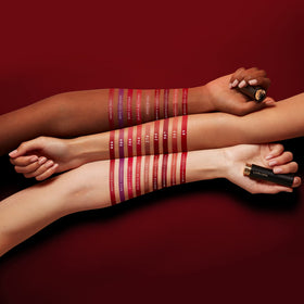 Lancôme swatch of 391 Exotic Orchid on arm showing true color payoff benefit
