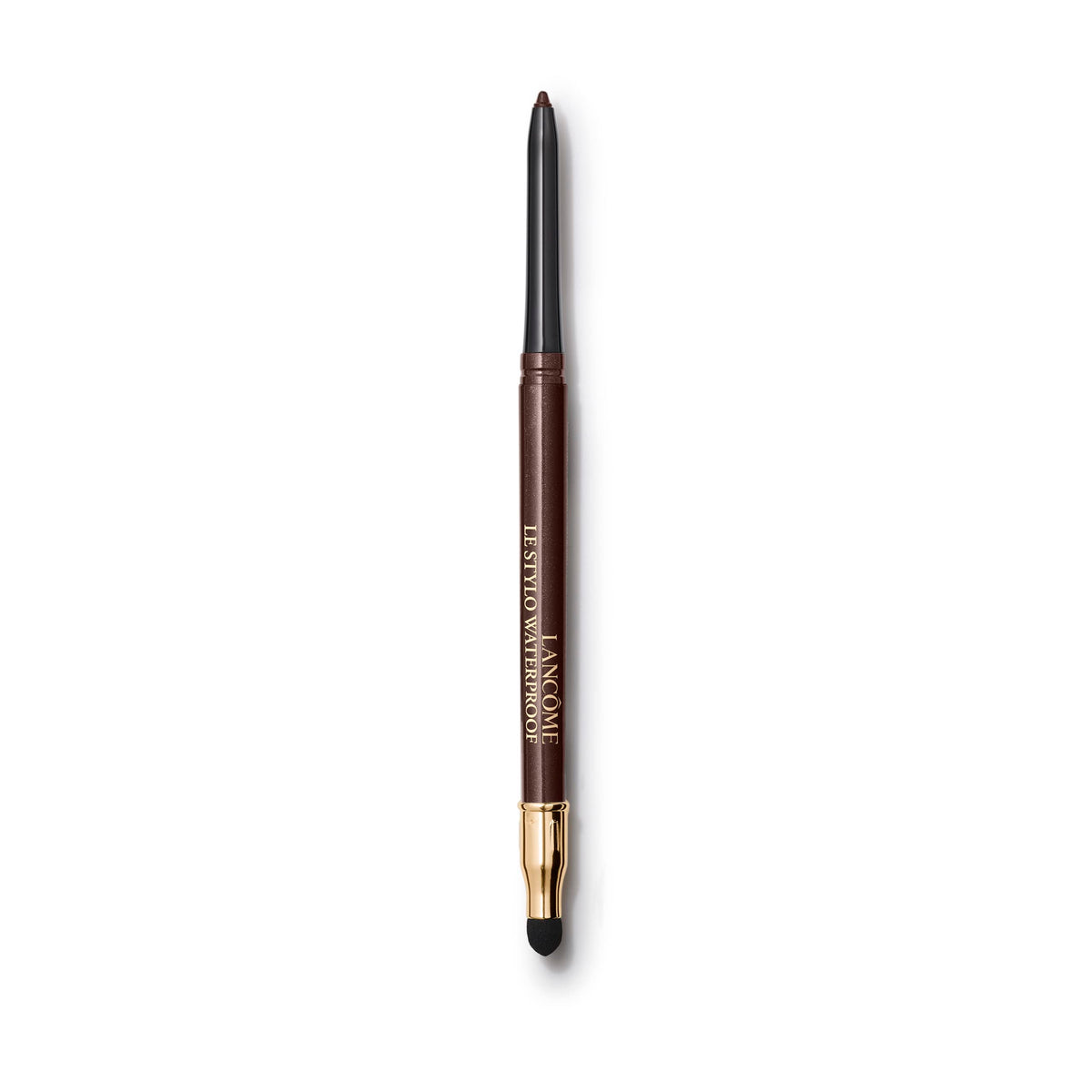 Lancôme pencil front view showing sleek design and easy-grip cap benefit