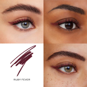 Lancôme color swatch of Ruby Fever showing rich pigment and blendability