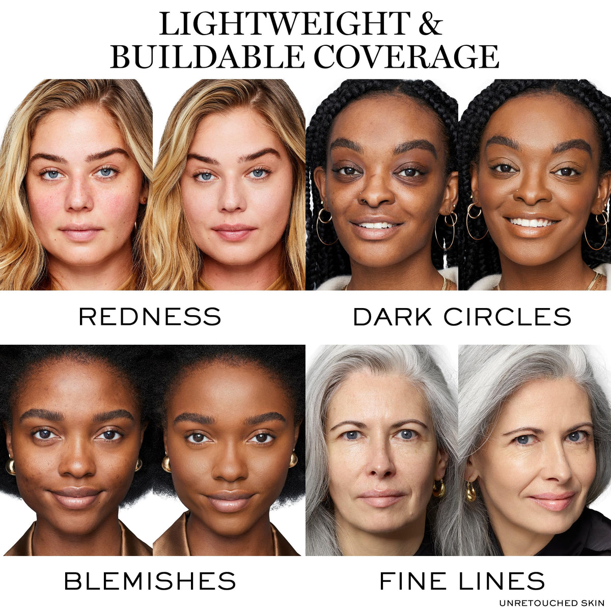 Lancôme applied in front of mirror for natural matte finish and quick touch-ups