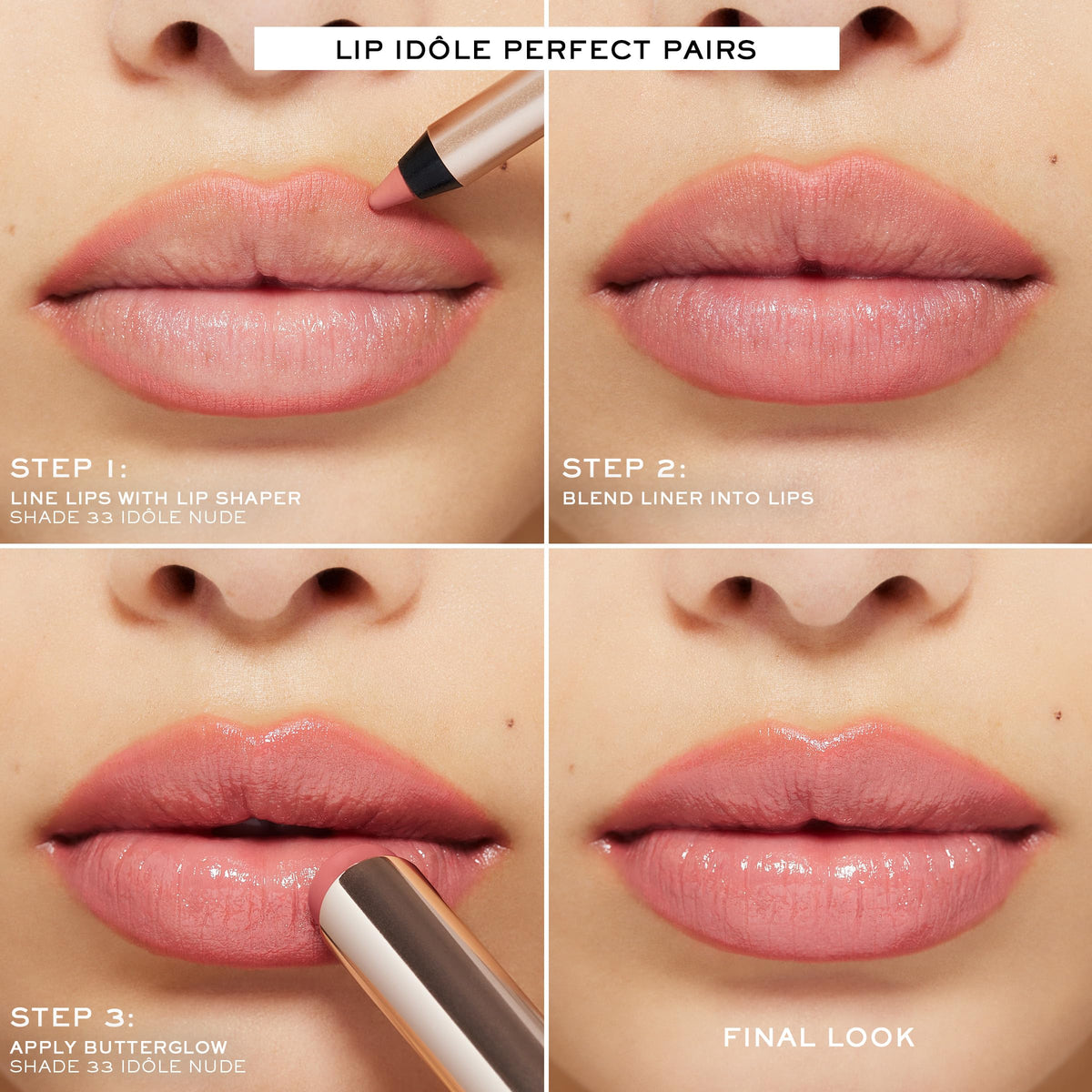 Lancôme Lip Idôle held in hand to show true size and portability benefit