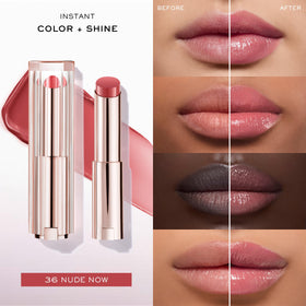 Lancôme swirl of Butterglow product showing creamy shine and nourishment