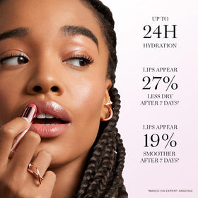 Lancôme Lip Idôle texture close-up highlighting smooth, nourishing finish