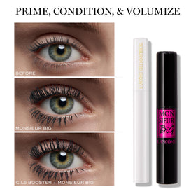 Lancôme Monsieur Big worn in evening makeup setting showing bold, long‑lasting effect