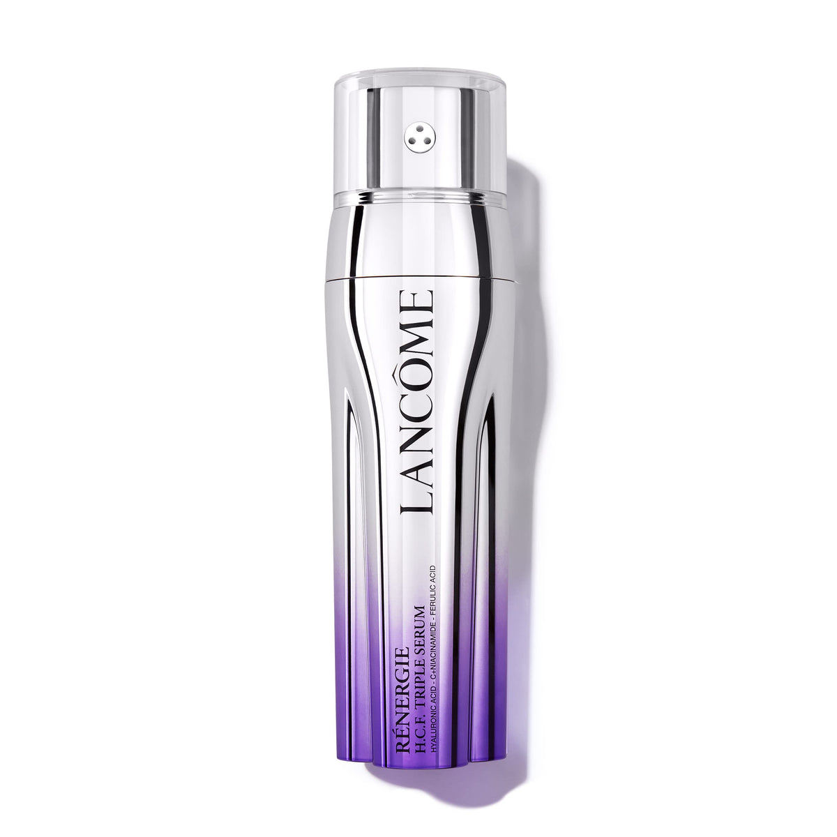 Lancôme front packaging showing elegant bottle and branding benefit: premium protection