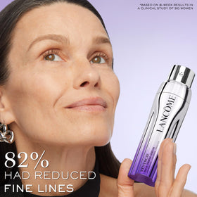 Lancôme triple-chamber detail highlighting separated actives for fresher potency