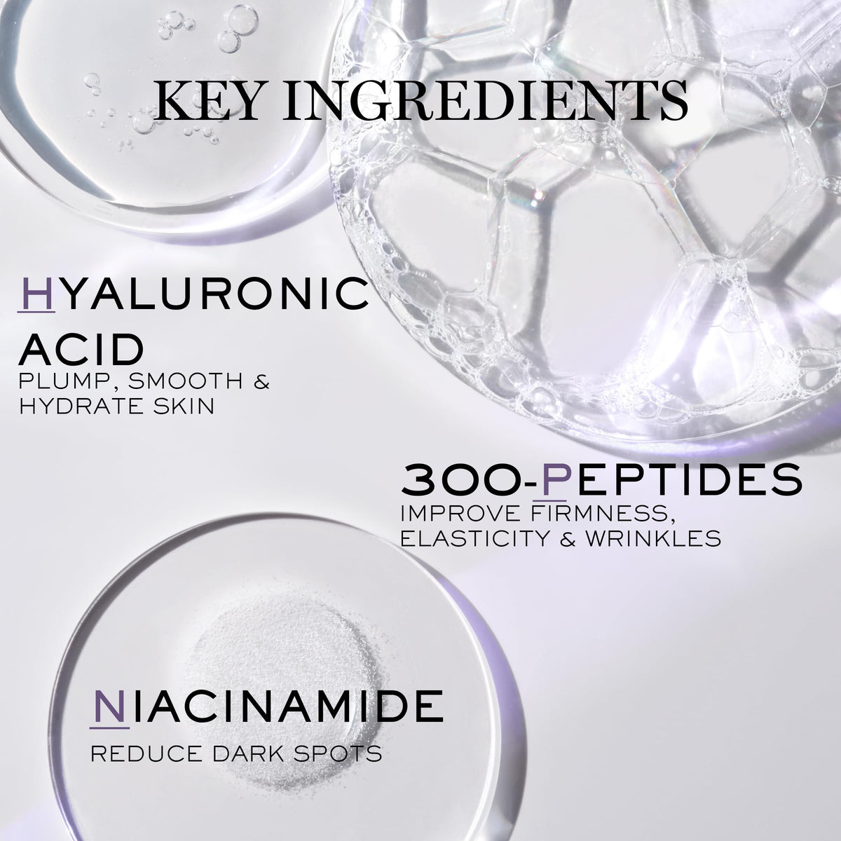 Lancôme cream applied on hand showcasing lightweight spreadability benefit