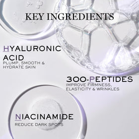 Lancôme cream applied on hand showcasing lightweight spreadability benefit