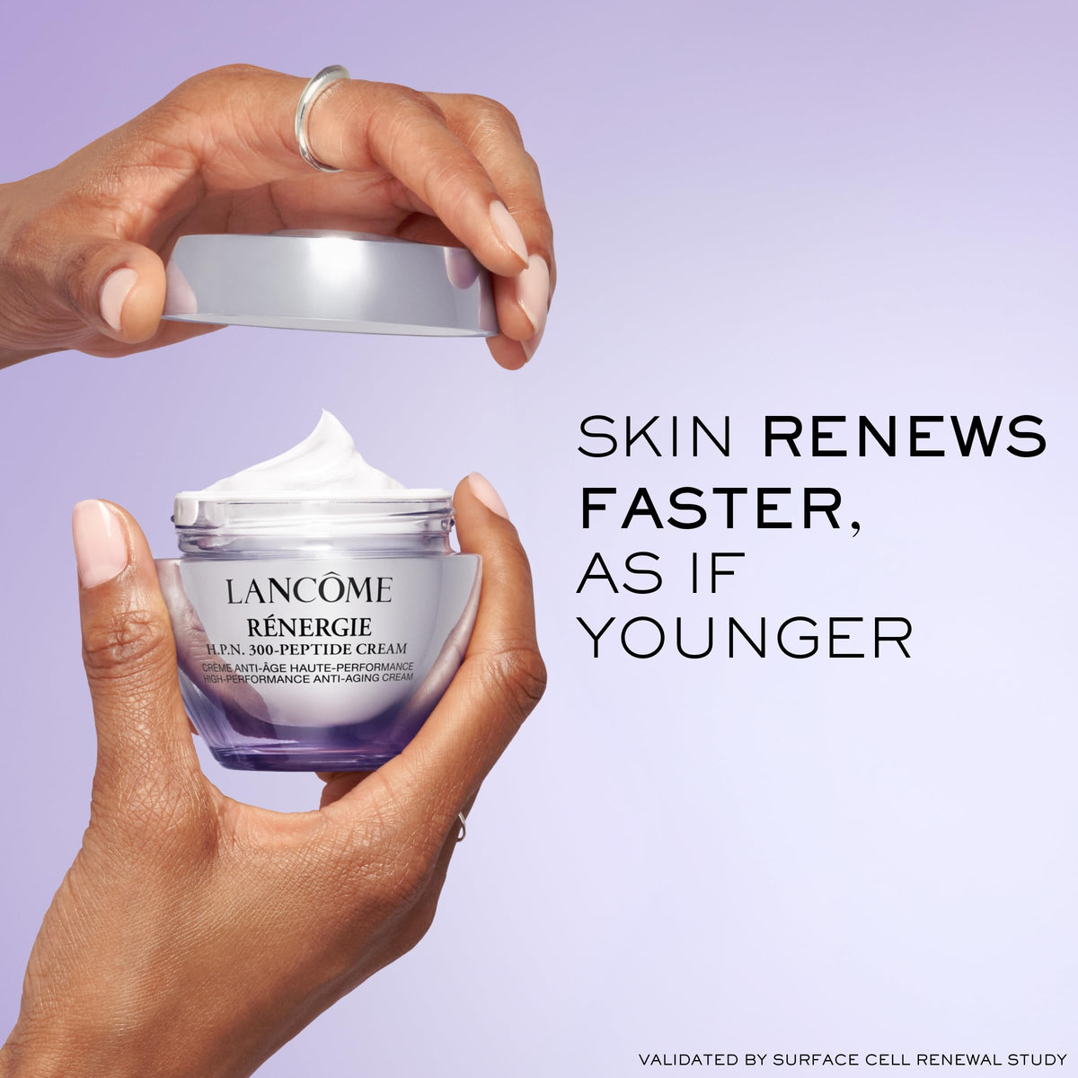 Lancôme refill packaging photo illustrating sustainable reduced-waste benefit