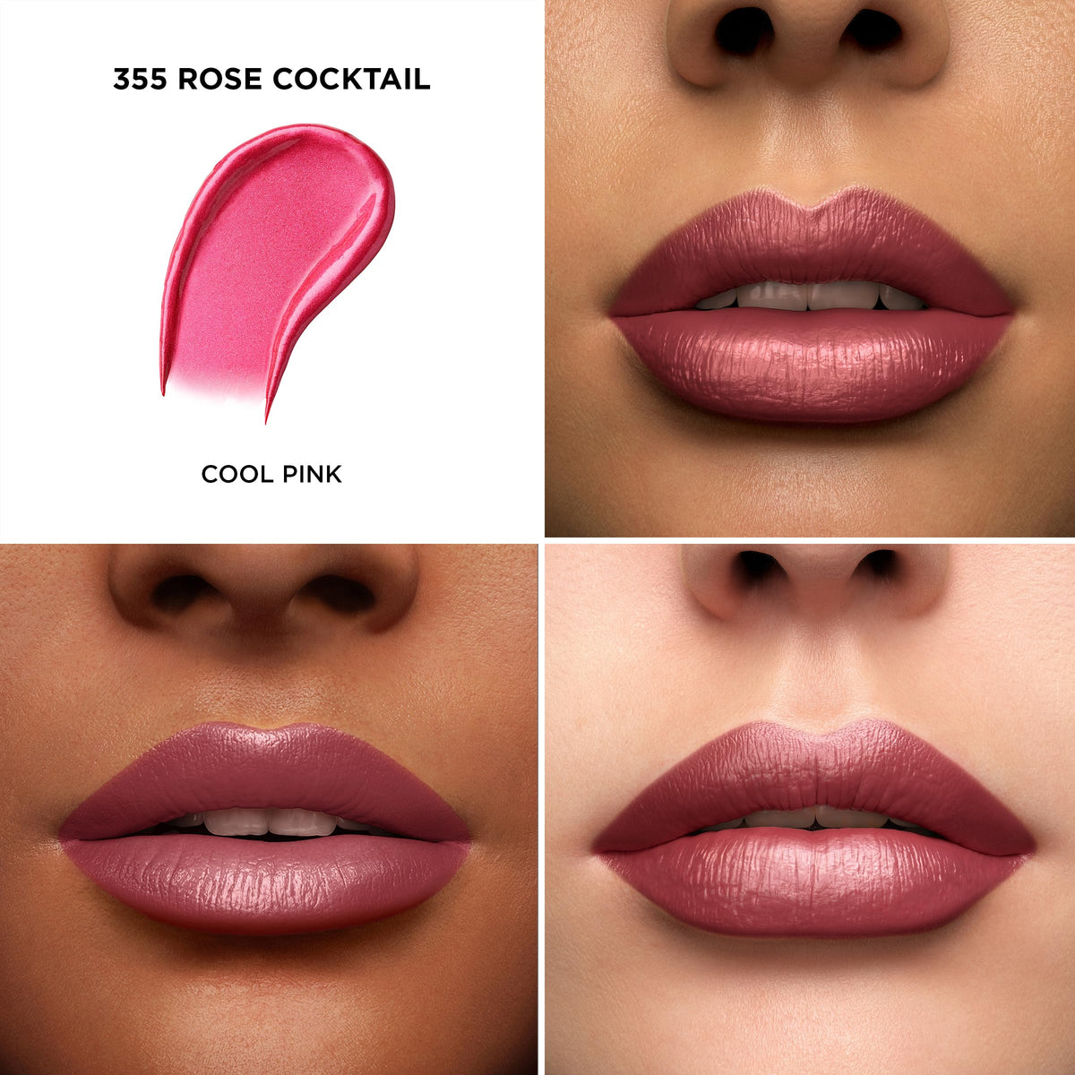 Lancôme bullet close-up of 355 Rose Cocktail for accurate color preview benefit