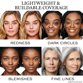 Lancôme under-eye application demonstrating brightening effect and crease resistance