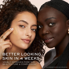 Lancôme foundation resisting water on skin demonstrating waterproof, longwear performance