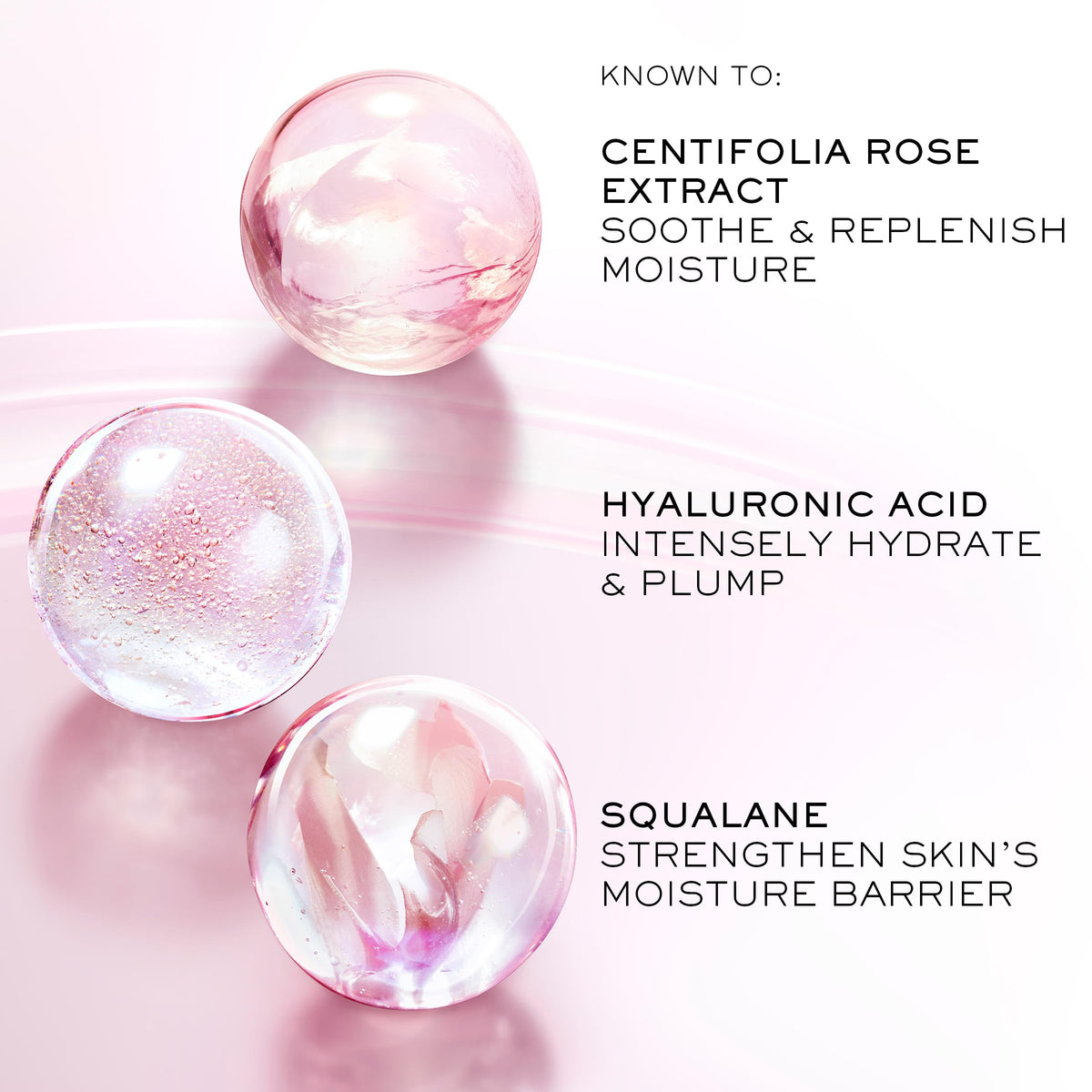 Lancôme product applied to hand demonstrating quick absorption and softness