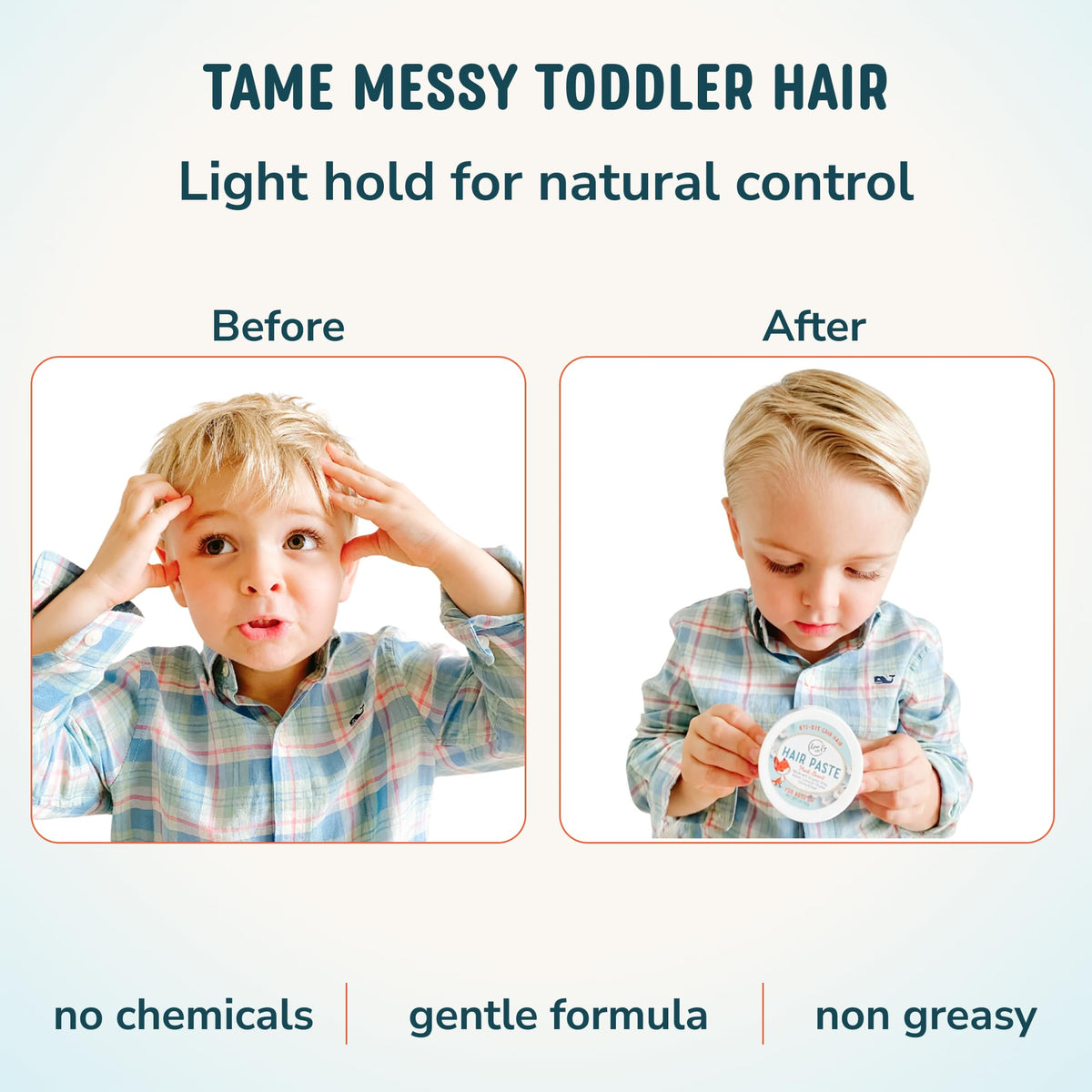 LANE & CO. applying paste with fingers for quick, gentle styling benefit