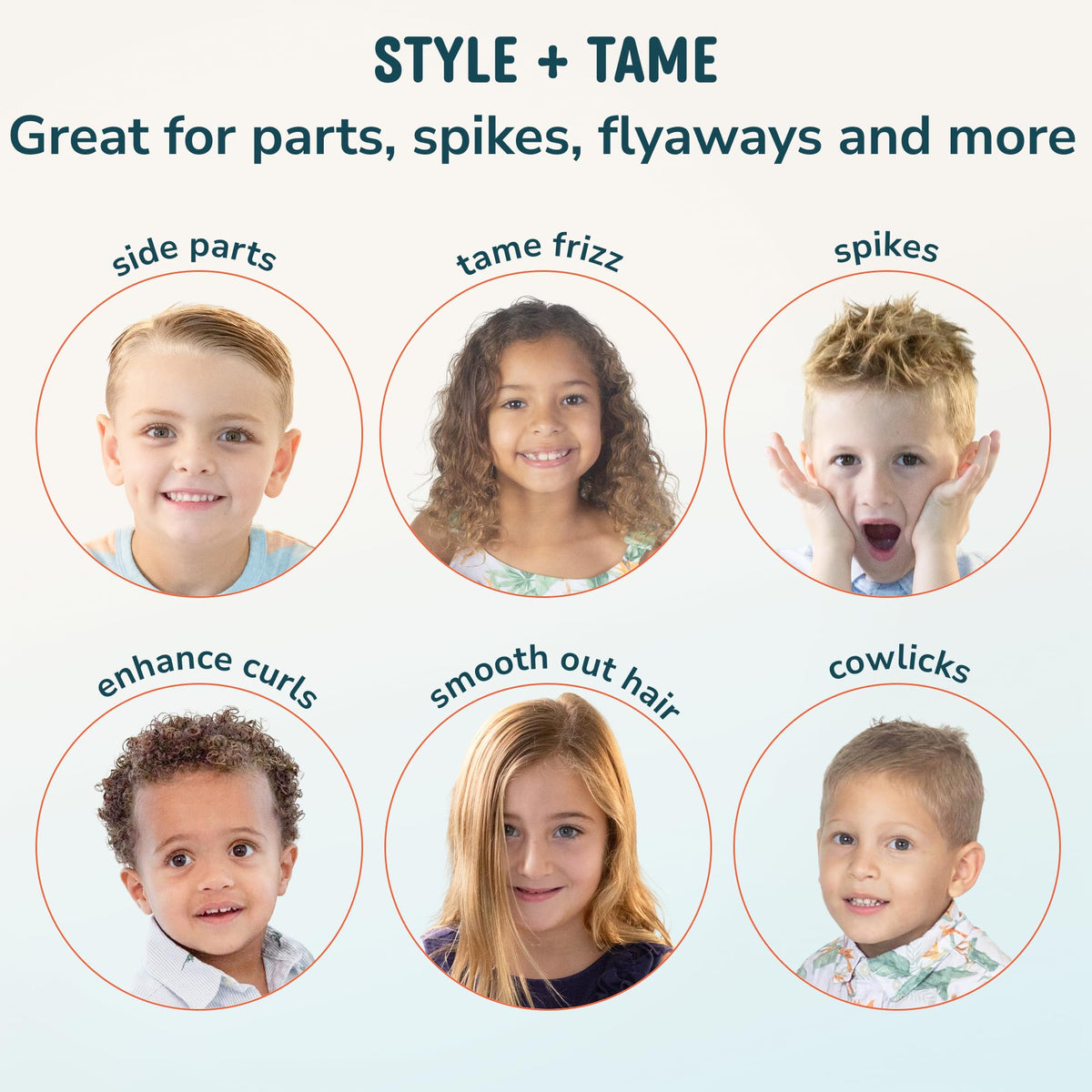 LANE & CO. used on baby hair to tame flyaways and create smooth finish