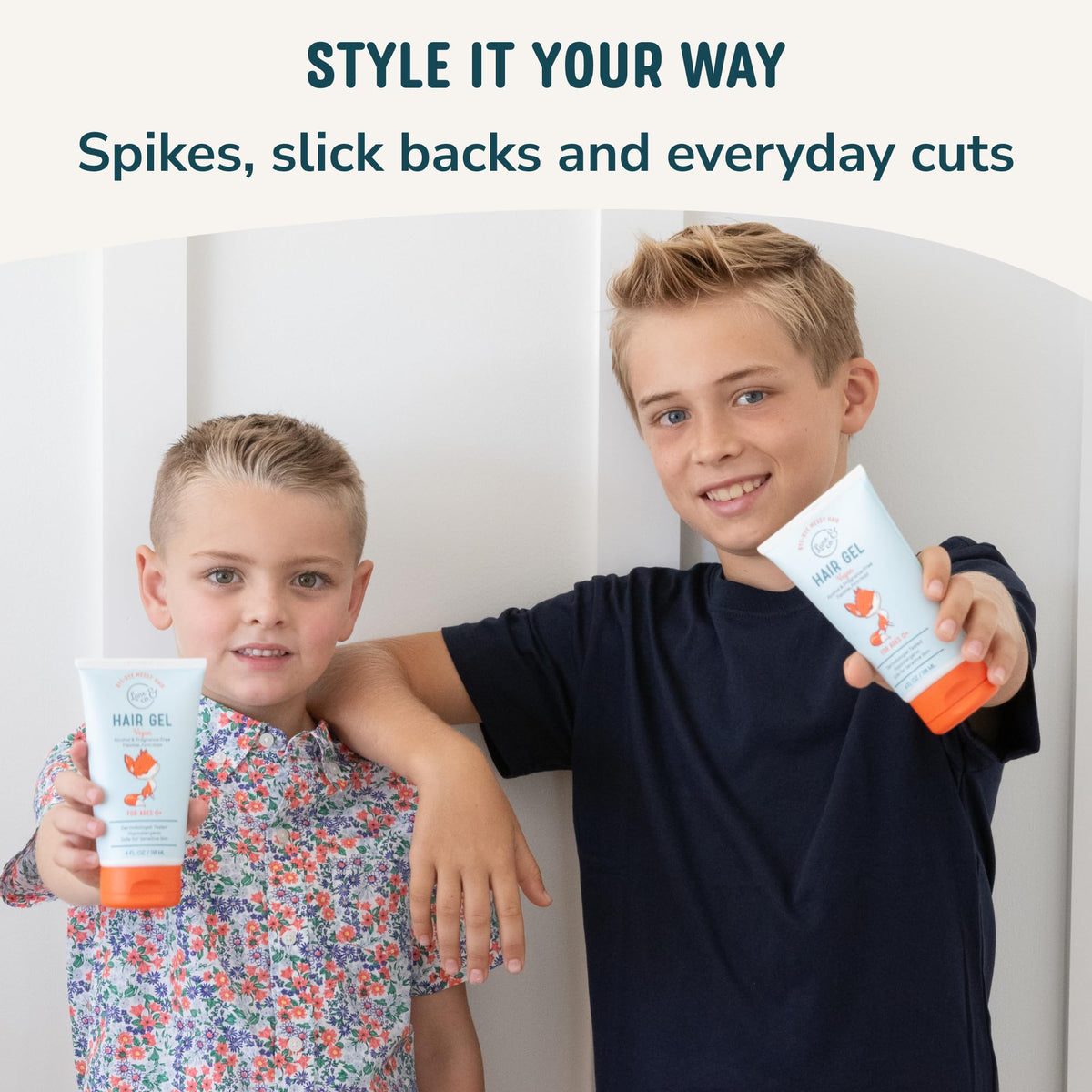 LANE & CO. toddler with ponytail showing natural-looking, frizz-free style