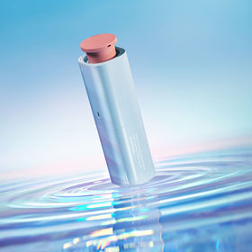 LANEIGE pump detail highlighting easy dispensing and hygienic use benefit