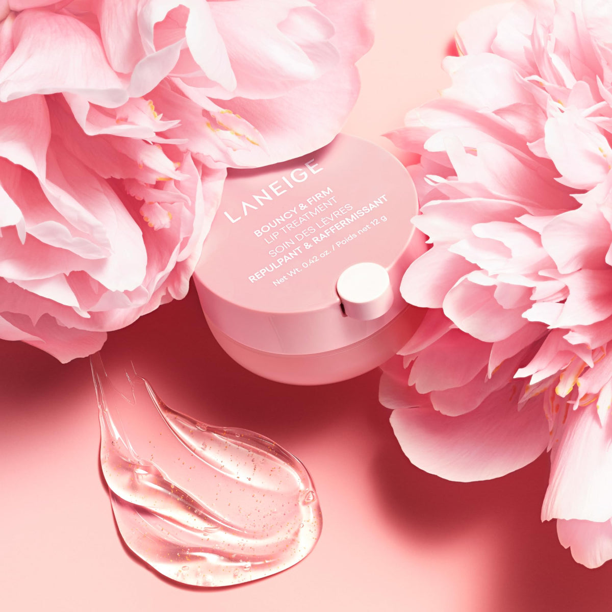 LANEIGE open jar texture close-up showing rich, hydrating balm
