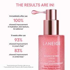LANEIGE serum on hand demonstrating spreadability and non-sticky finish benefit