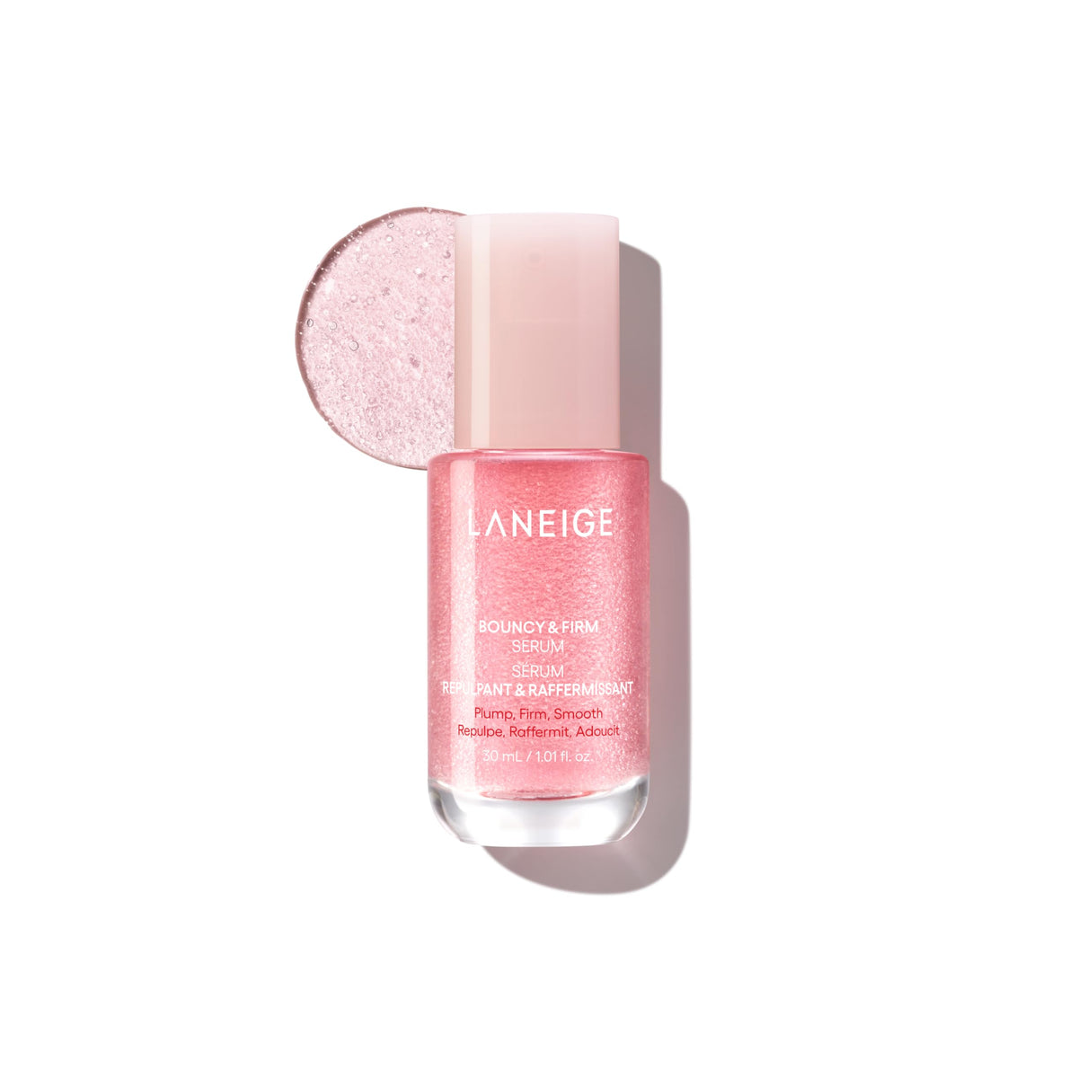 LANEIGE front bottle showing sleek packaging and easy dispensing benefit