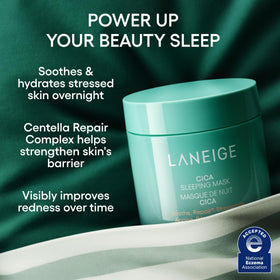 LANEIGE close-up swirl of cream highlighting rich breathable texture