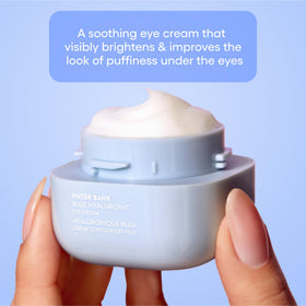 LANEIGE ingredients label showing blue hyaluronic acid benefit clarity