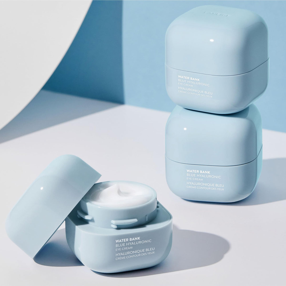 LANEIGE jar in hand for size comparison and travel-friendly benefit