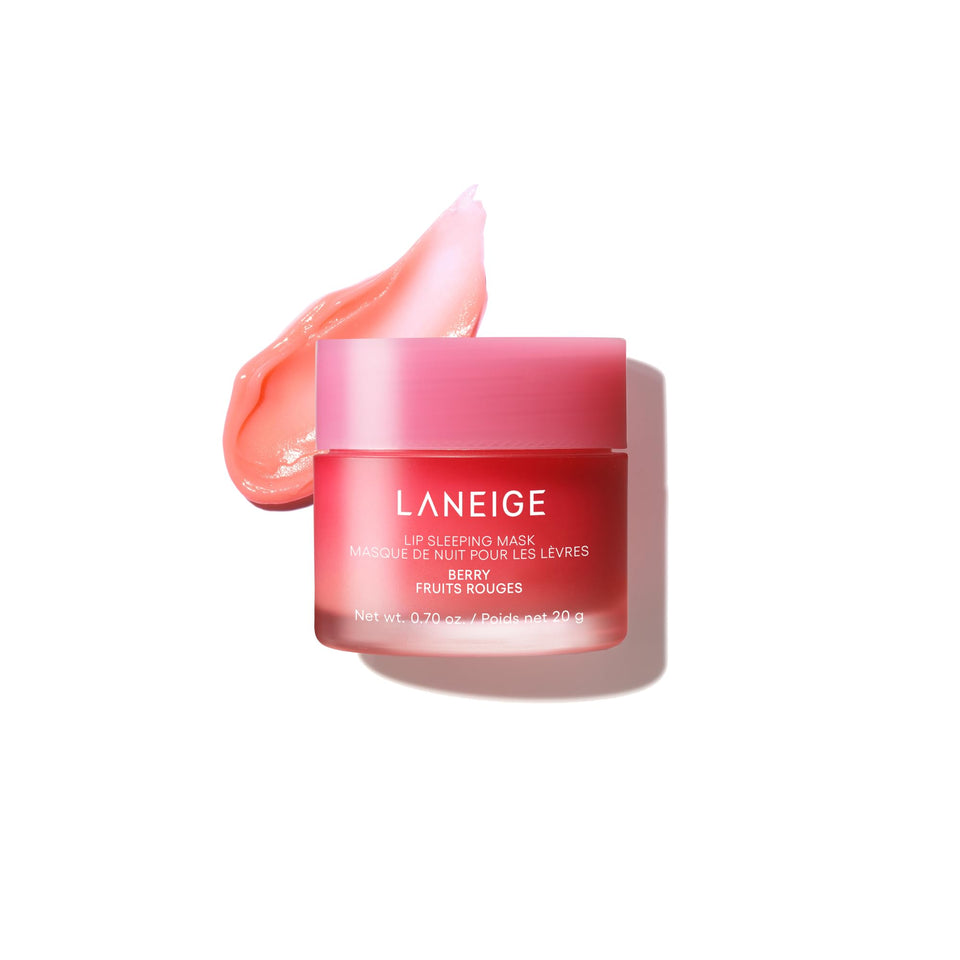 LANEIGE front jar showing berry mask and clear label for easy identification and trust