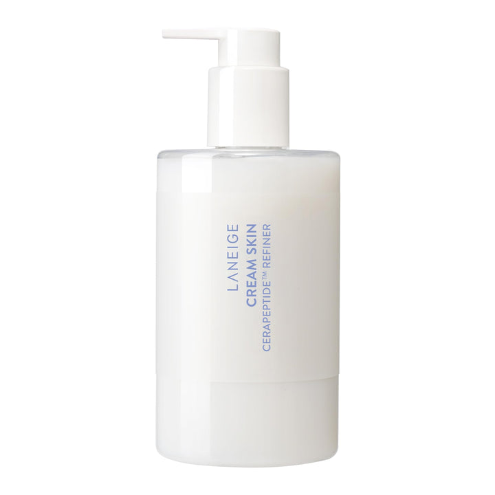 LANEIGE front packaging 320ml showing large refillable bottle benefit convenience