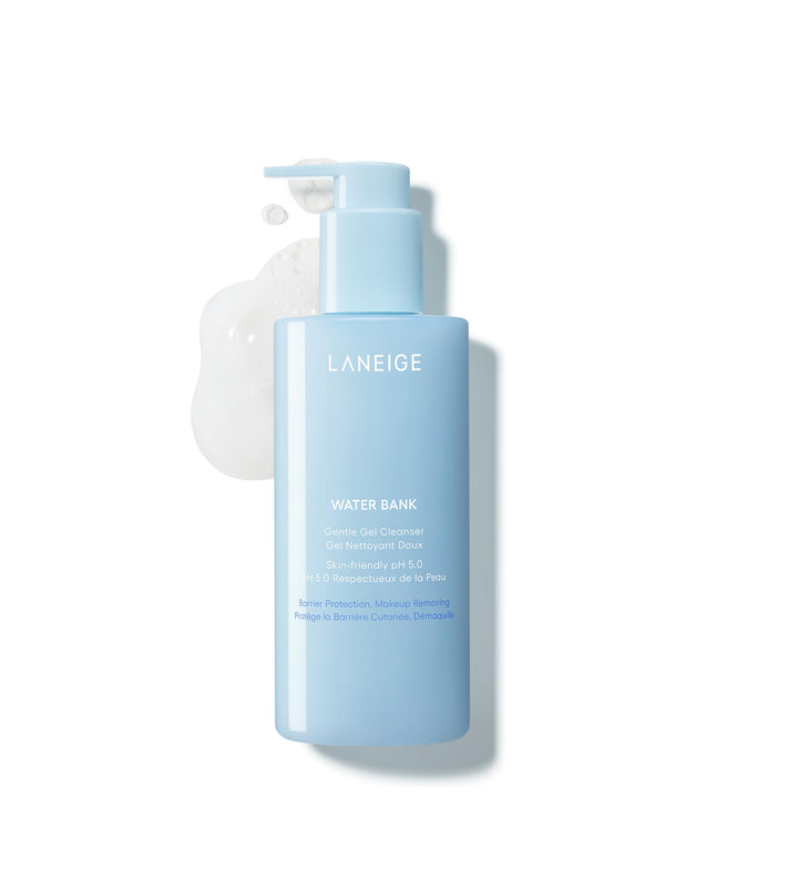 LANEIGE front packaging of Water Bank Gentle Gel showing clean branding and benefits