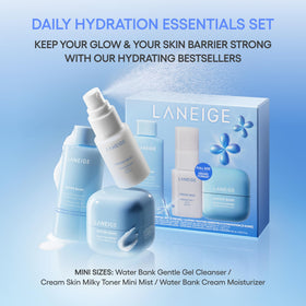 LANEIGE gentle gel cleanser pump close-up demonstrating easy dispensing and gentle cleansing