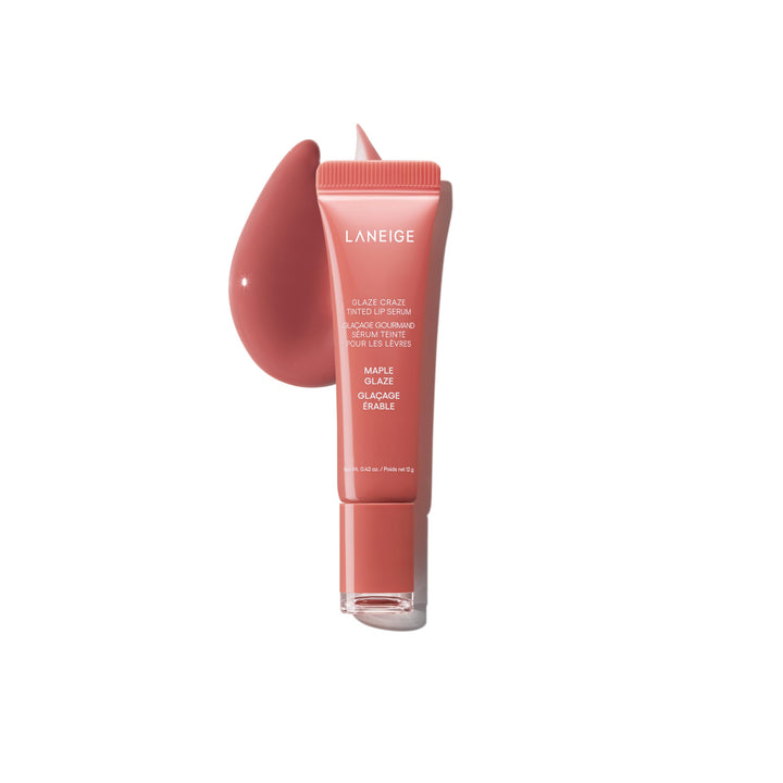 LANEIGE front packaging showing sleek tube and shade label, highlighting easy use