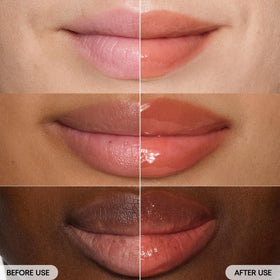 LANEIGE open applicator spreading glossy serum, showing smooth blendability benefit