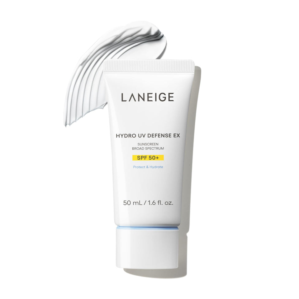 LANEIGE front tube packaging showing SPF 50+ and brand