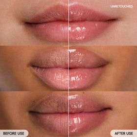 LANEIGE swatch texture displaying glossy, non-sticky moisture