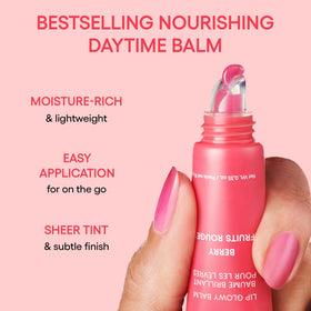 LANEIGE texture swirl of balm, highlighting buttery consistency and moisture